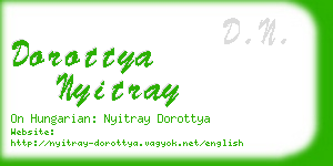 dorottya nyitray business card